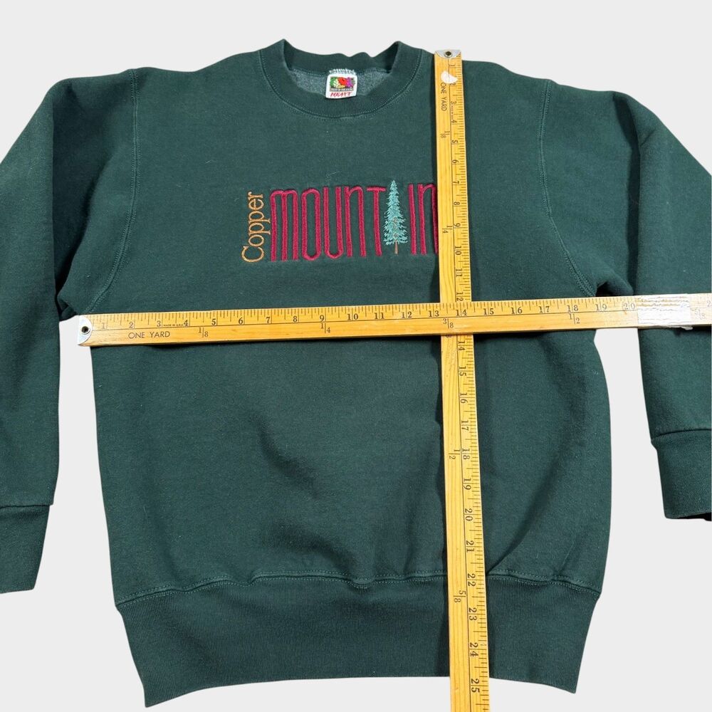 VTG Copper Mountain Colorado Ski Sweatshirt Fruit of the Loom Heavy Cotton M - Picture 10 of 10